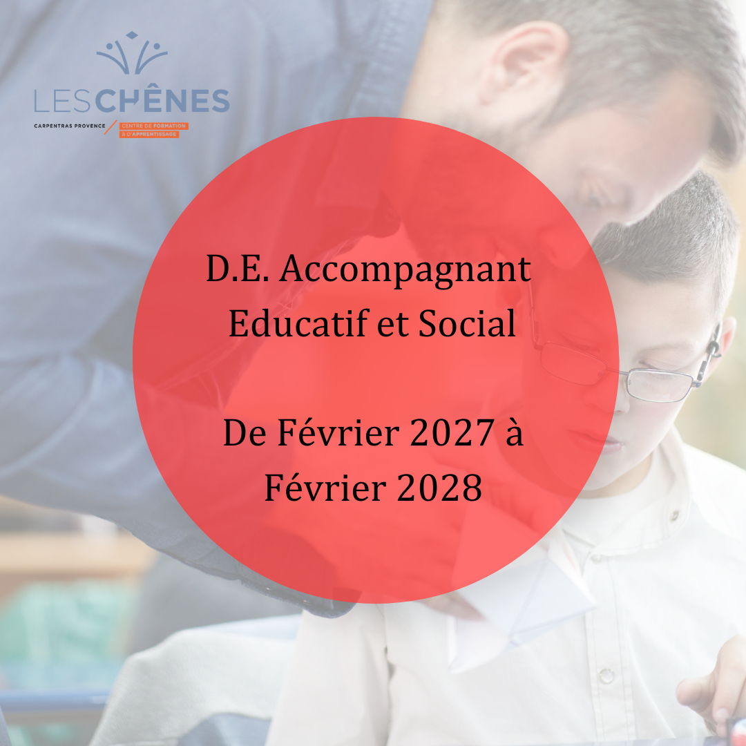 NOUVELLE SESSION DE FORMATION : D.E. Accompagnant Educatif et Social