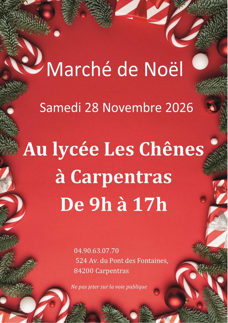 Marché de Noël des Chênes !