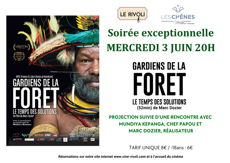 Une ciné-rencontre exceptionnelle en présence du Chef Papou au cinéma Rivoli