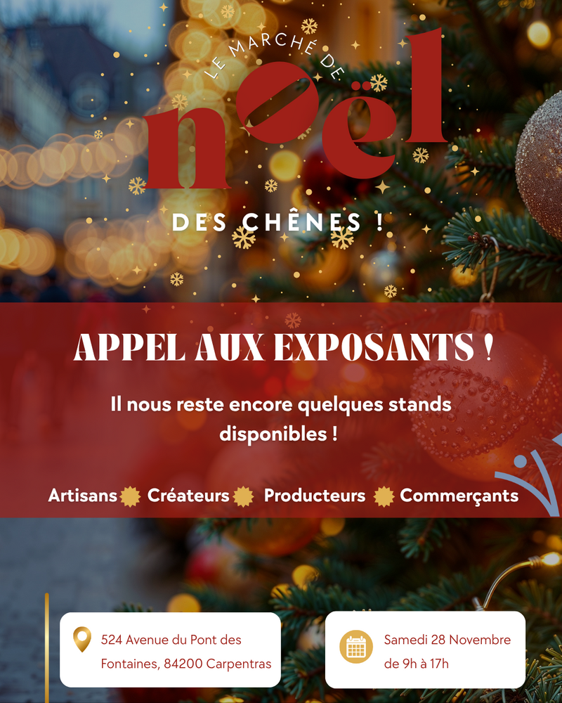 Le Marché de Noël des Chênes se prépare !