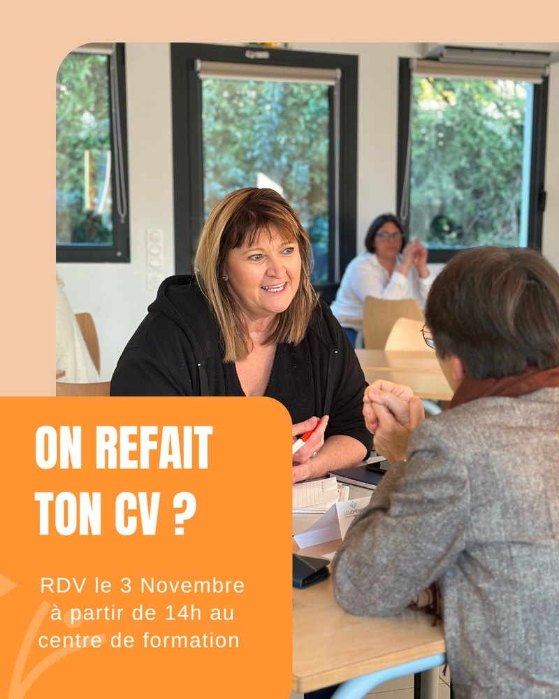 Atelier CV : repars avec un CV clair, professionnel et à ton image !