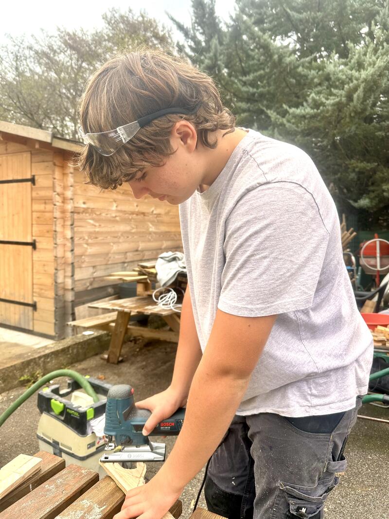 Découverte du travail du bois avec l’EPI Matériaux