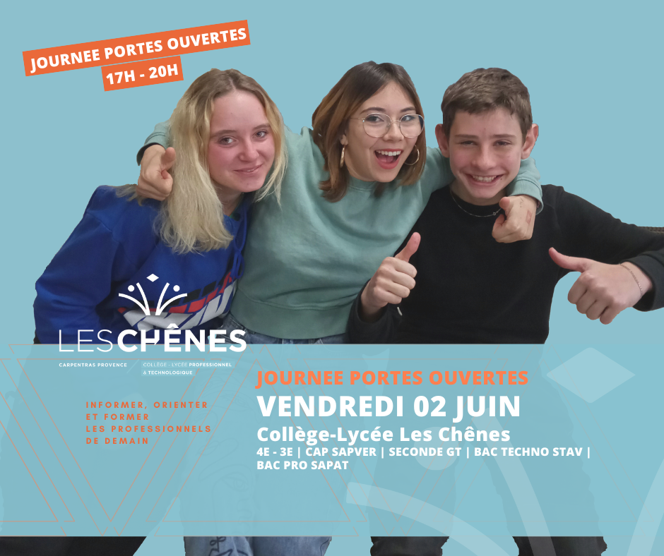 JOURNÉE PORTES OUVERTES DU 2 JUIN de 17h à 20h