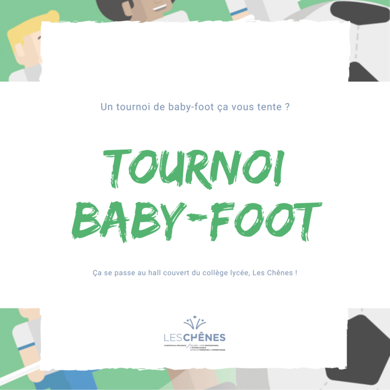 Lancement du tournoi baby-foot