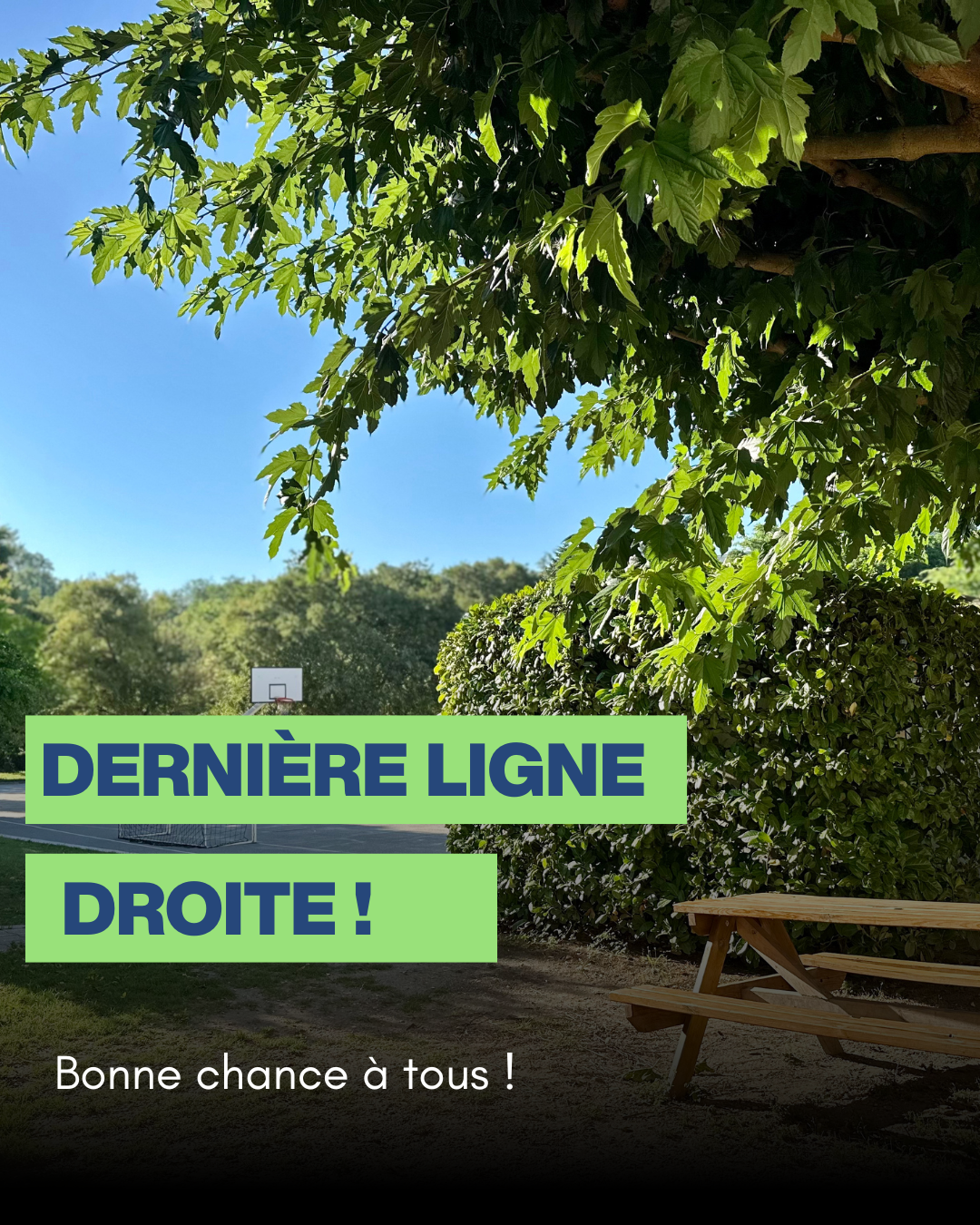 Dernière ligne droite pour nos élèves