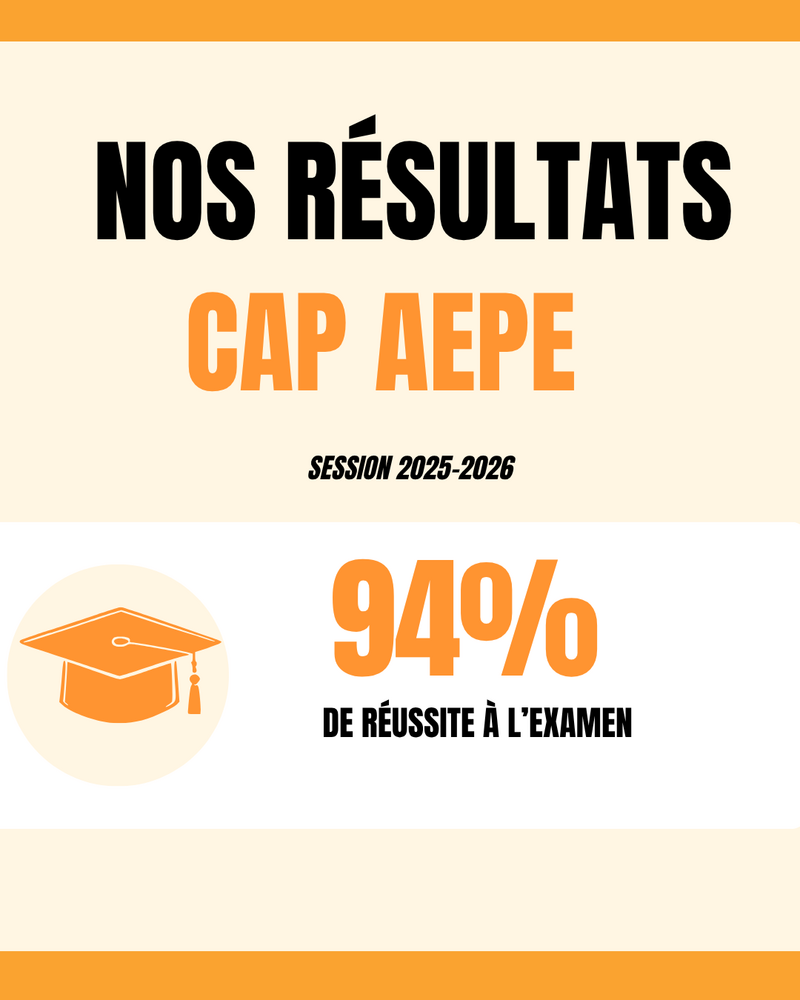 CAP AEPE : 94 % de réussite pour la session 2025-2026