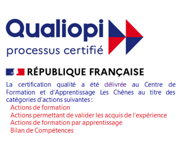 Logo Qualiopi - Processus certifié